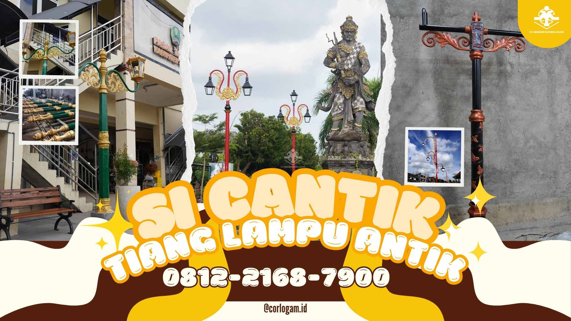 Si Cantik Tiang Lampu Antik