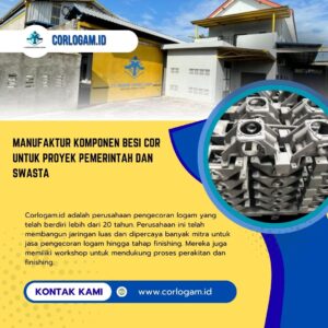 Manufaktur Komponen Besi Cor untuk Proyek Pemerintah dan Swasta